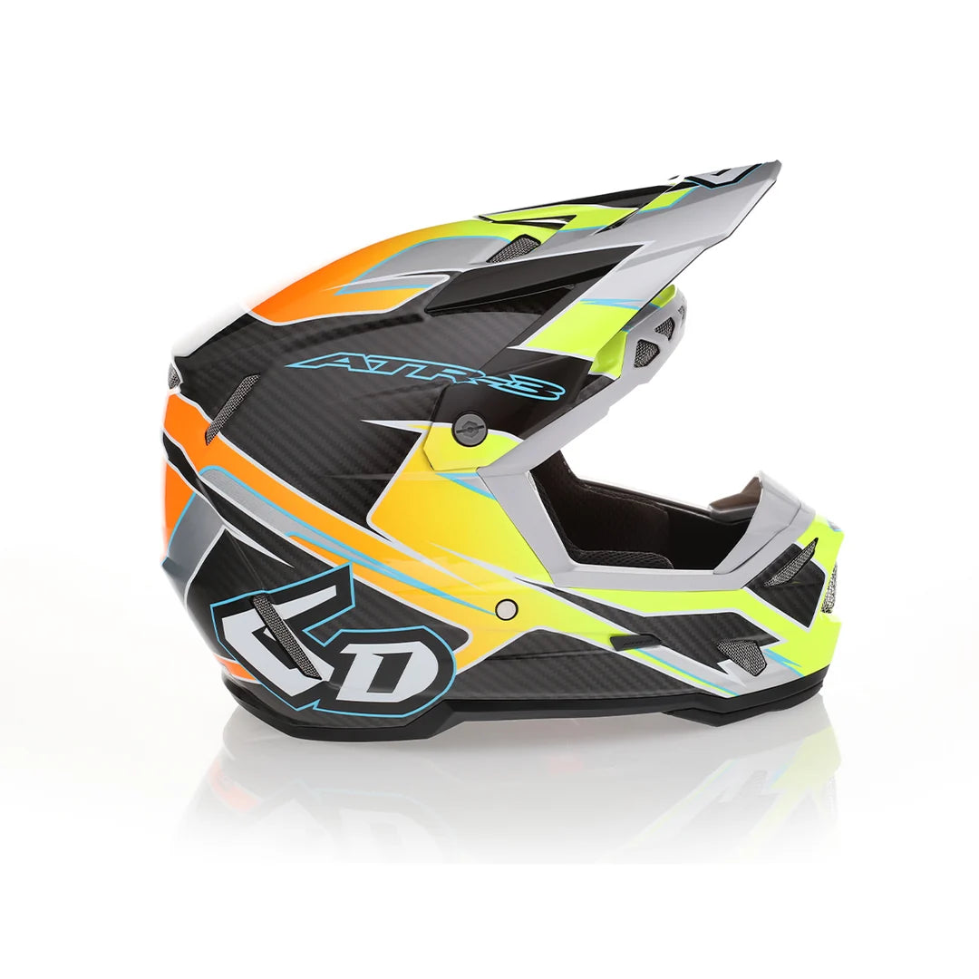 6D Kinder-Motocross-Helm ATR-3Y Reflex Glanz Neongelb