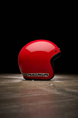 Schwarzer Bell Magnum Jethelm mit Visier und Belüftung, leichter BELL-Helmets Jethelm für Motorradfahrer