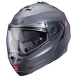 Matt-gun metallic Caberg Duke X Klapphelm mit klarer Visier und atmungsaktivem Innenpolster, modernes Design für Motorradfahrer