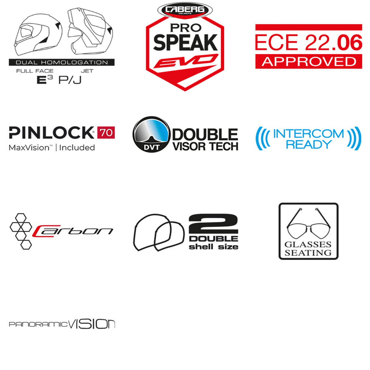 Caberg Helm Levo X Carbon schwarz