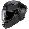 Schwarzer Caberg Drift Evo II Carbon Integralhelm mit aerodynamischem Design und Belüftung, Sichtfeld und sicherer Passform