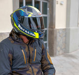 Caberg Helm Avalon X Optic matt-grau/blau-fluo-gelb