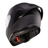 Matt-schwarzer Caberg Roxter Integralhelm mit Visier und Belüftungsöffnungen, aerodynamisches Design, sicherer Schutz.