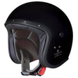 Schwarzer Caberg Freeride X Jethelm mit mattem Finish, sichtbare Belüftungsöffnungen und komfortable Passform.