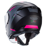 Caberg Helm Flyon II Boss matt-schwarz/grau-Fuchsia