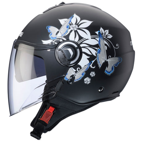 Caberg Helm Riviera V4 X Mia matt-schwarz/weiß-grau-hellblau