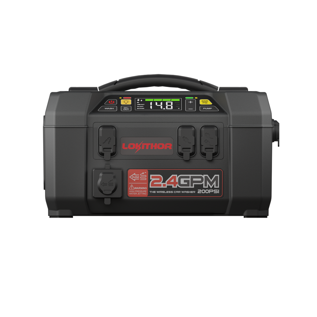 LOKITHOR AW401 Motorradreiniger & Kompressor 5-in-1