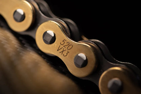 D.I.D 520VX3 G&B Kette + Clipschloss (FJ) Gold