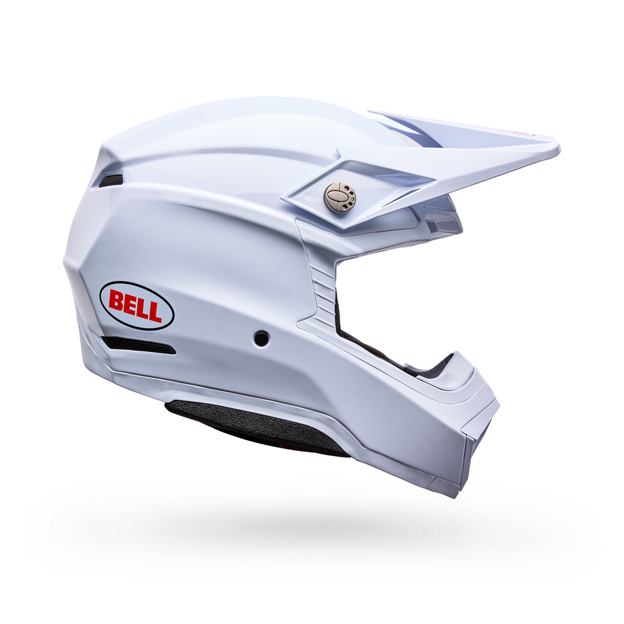 Bell Moto-10 Mips Solid Weiss Motocrosshelm
