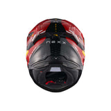 NEXX Helm Y.100R Fade Rot-Schwarz