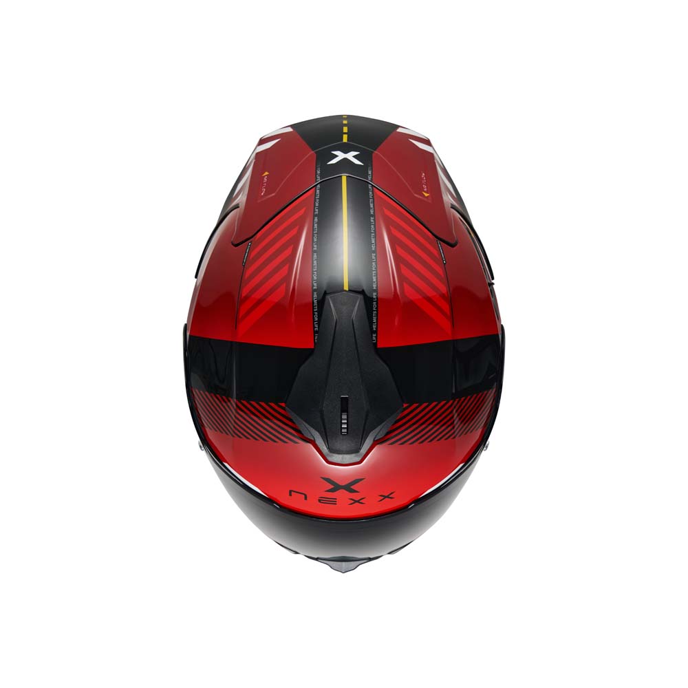 NEXX Helm Y.100R Fade Rot-Schwarz