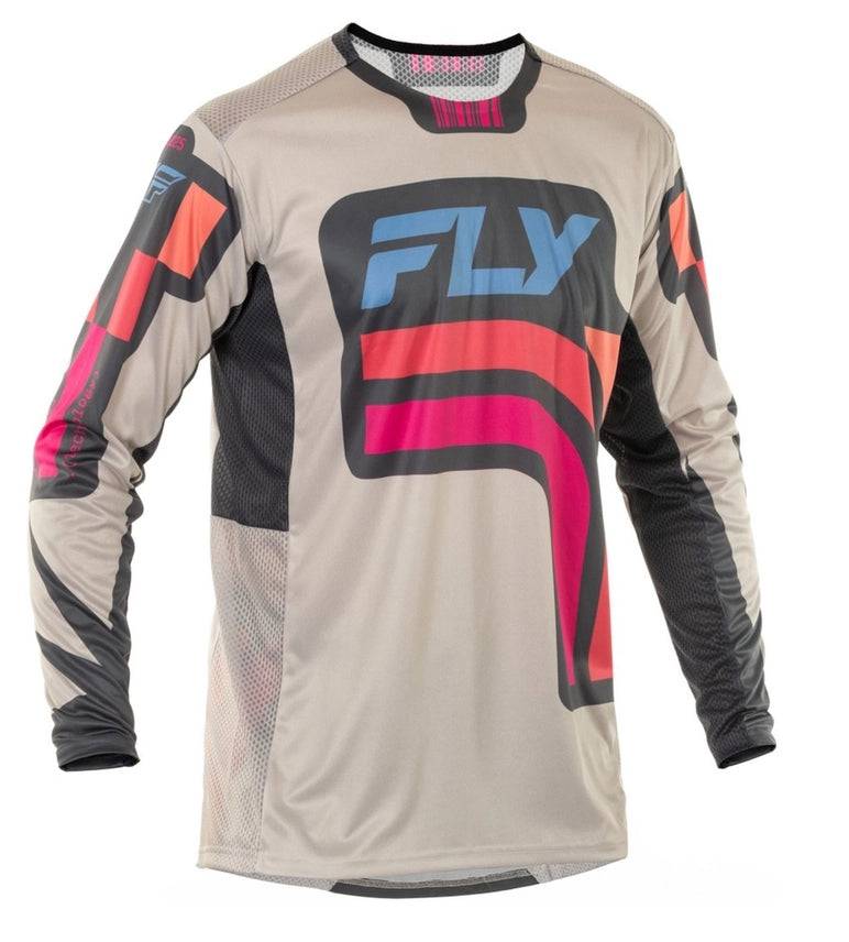 Fly Racing 25 Lite SE Jersey Light Grey Coral