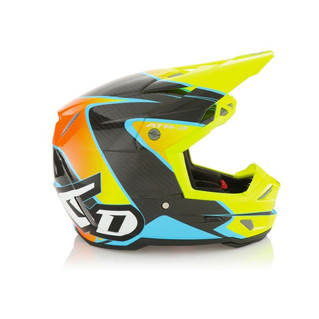 6D ATR-3 Helm Wave Glänzend Neon Orange/Gelb FIM