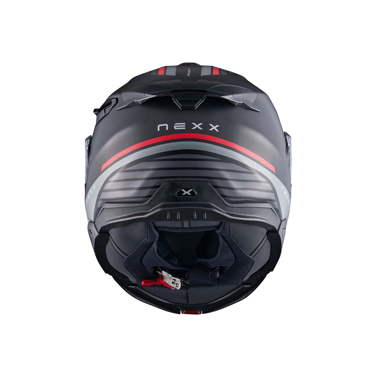 NEXX Helm X.LIFETOUR GLOBE Schwarz.Rot Matt