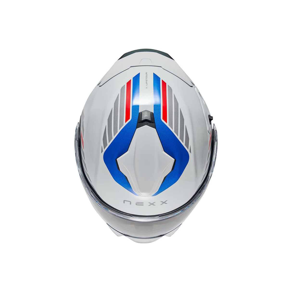 NEXX Helm X.LIFETOUR GLOBE Weiß.Blau