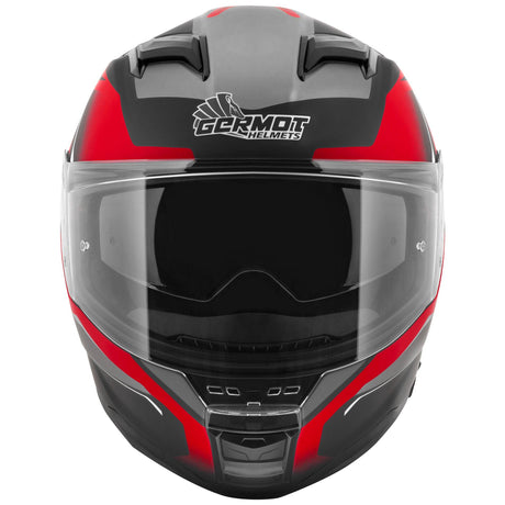 Germot Helm GM 350 matt-schwarz/rot