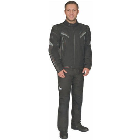 Germot Textiljacke Matrix Herren, schwarz/grau
