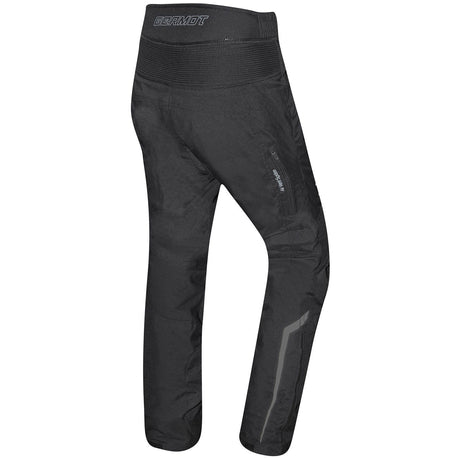 Schwarze Germot Textilhose Allround lang Damen, ideale Hosen-Touring für Damen, mit praktischem Schnitt und robustem Material