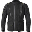 Schwarze und gelbe Germot Textiljacke Amaruq Herren, Tourenjacke, mit reflektierenden Elementen und robustem Material.