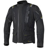 Schwarze und gelbe Germot Textiljacke Amaruq Herren, Jacken-Touring, mit reflektierenden Elementen, atmungsaktiv und strapazierfähig.