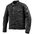 Schwarze Germot Urban Herren Jacke, Touren-Jacke mit wetterfester Oberfläche, detaillierte Nähte und praktische Taschen, getragen von einer Person
