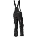 Schwarze Germot Textilhose InsideOut kurz für Herren, Hosen-Touring, liegt flach auf einer Oberfläche.