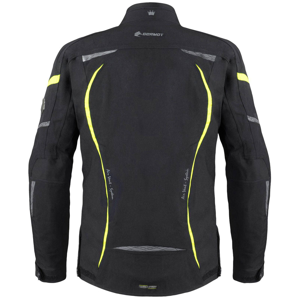 Germot Textiljacke MotoQueen Damen, schwarz/gelb