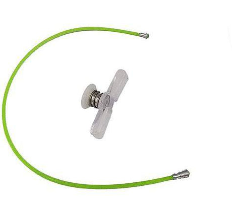 Grünes Progrip Tearoff-System für MX-Brillen, universell einsetzbar, schützt die Brille vor Schmutz und Staub.