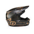 Motocrosshelm 6D ATR-3 Nova in mattem Bronze und Carbon mit FIM-Zertifizierung, sichtbare Belüftungsöffnungen und strapazierfähiges Design.