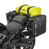 Riemen- und rollbarer Kriega Rollpack-40 in leuchtendem Lime, strapazierfähiges Camping- und Fahrradzubehör