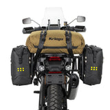 Kriega Rollpack-40 Coyote, wasserfester Rollpack aus robustem Material mit Rollverschluss und Tragegriffen, für Motorradtouren.