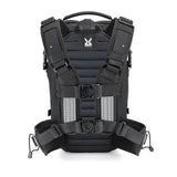 Kriega Rucksack R25 2024, schwarzes Modell mit gepolsterten Schultergurten und reflektierenden Elementen, ideal für unterwegs