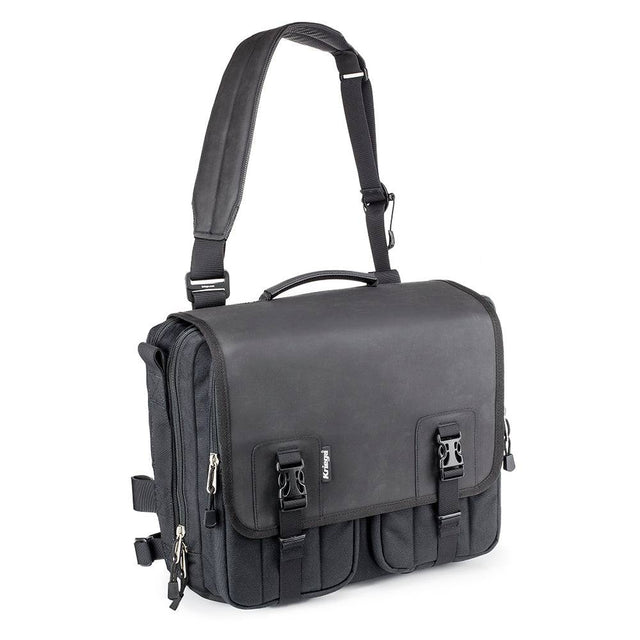 Kriega Urban EDC Umhängetasche aus robustem Material mit verstellbarem Schultergurt und mehreren Fächern, schwarze Farbe