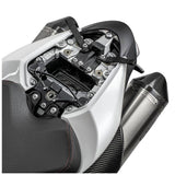 Kriega US-Drypack Montagekit für Triumph Speed Triple 1050, Montagezubehör für wetterfeste Taschen, auf einem Motorrad montiert