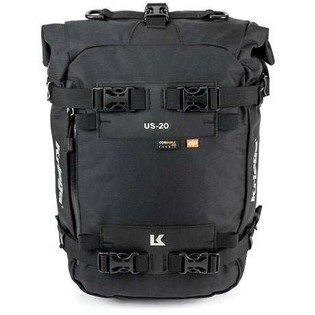 Regenfeste Taschen von Kriega US-20 Drypack, wasserdichte Outdoor-Tasche aus strapazierfähigem Material.