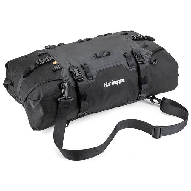 Kriega US-40 Drypack Taschen, wasserdichte Aufbewahrungstasche für Motorräder, mit robustem Material und verstellbarem Gurt.