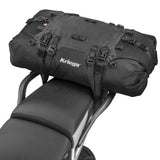 Rugged Kriega US-40 Drypack Taschen in schwarz mit wasserdichtem Material und verstellbaren Tragegurten.
