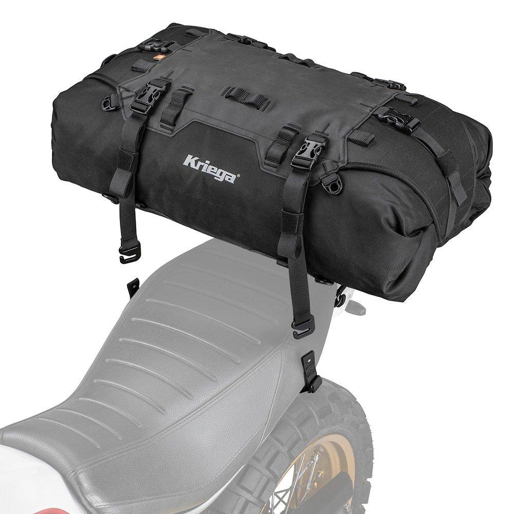 Kriega US-40 Drypack Taschen in schwarz mit wasserdichtem Material und verstellbarem Tragegurt, ideal für Outdoor-Aktivitäten