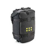 Kriega OS-12 Gepäcktasche aus strapazierfähigem Material, seitliche Ansicht mit Reißverschluss und Befestigungssystem