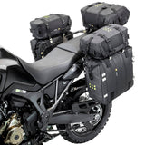 Kriega OS-12 Gepäcktasche, robuste schwarze Tasche mit verstellbarem Gurt und Reflektoren, für Motorräder geeignet