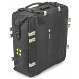 Kriega OS-22 Gepäcktasche aus robustem Material, zeigt die Tasche mit verstellbaren Gurten und reflektierenden Elementen.