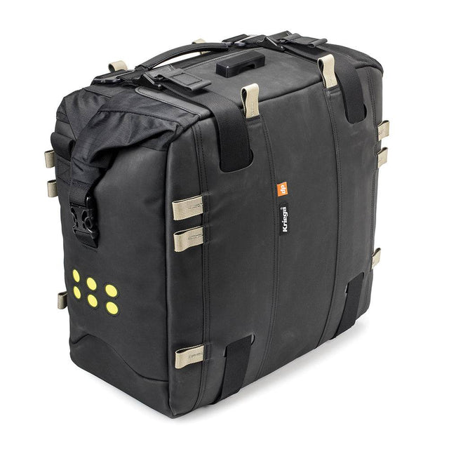 Kriega OS-32 Gepäcktasche aus robustem Material mit mehreren Fächern und Befestigungspunkten, ideal für Motorradtaschen.