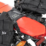 Kriega OS-Base Montagesystem für Honda CRF300L / CRF300 Rally, geeignet für OS-Taschen, in schwarzer Ausführung.