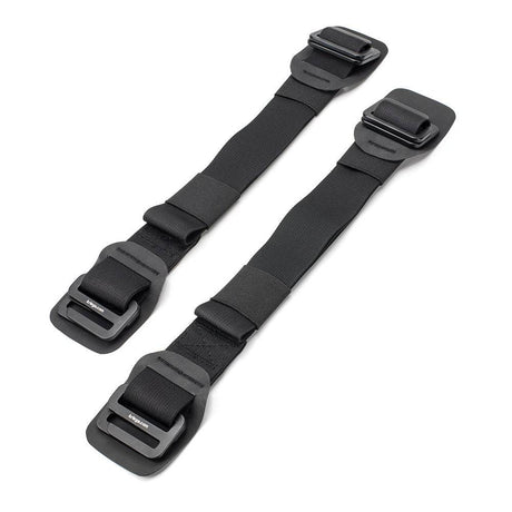 Kriega OS-Straps Befestigungsriemen für Montagekit-Taschen, robuste schwarze Riemen zur sicheren Befestigung am Motorrad.
