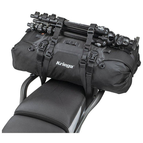 Kriega OS-Mini Cam Straps Befestigungsriemen mit Haken für Montagekits, flexible Taschenbefestigung, schwarze, robuste Nylonriemen