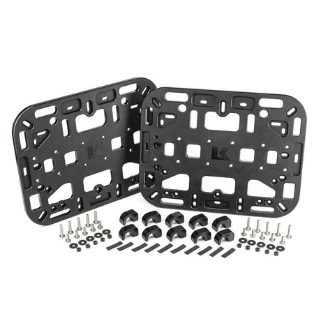 Kriega OS-Halteplatten-Set Universal, Montagekit für Taschen, Paar, stabile Befestigungskomponenten für Motorradtaschen
