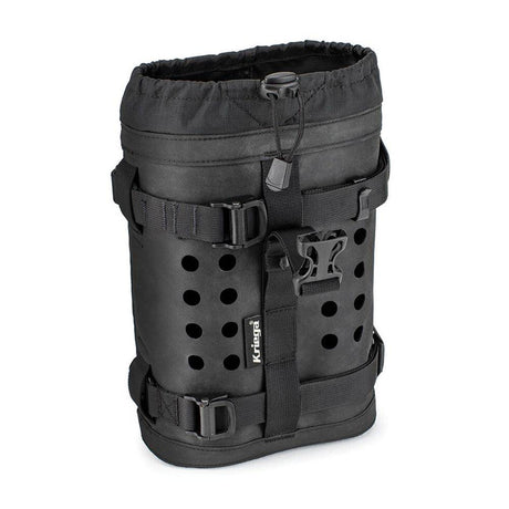 Kriega OS-Bottle Montagekit-Tasche, langlebige schwarze Befestigungstasche für Wasserflaschen, passend für Trekking- und Fahrradrucksäcke