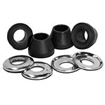 PROTAPER SPORT passend für Kawasaki Old Style Lenkeraufnahme Gummibuchsen Set Schwarz