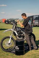 TSB-RACING T-Shirt für Freizeit, mit Motorrad-Design, bequeme Baumwollbekleidung, ideal für Motorsportfans und Alltag.