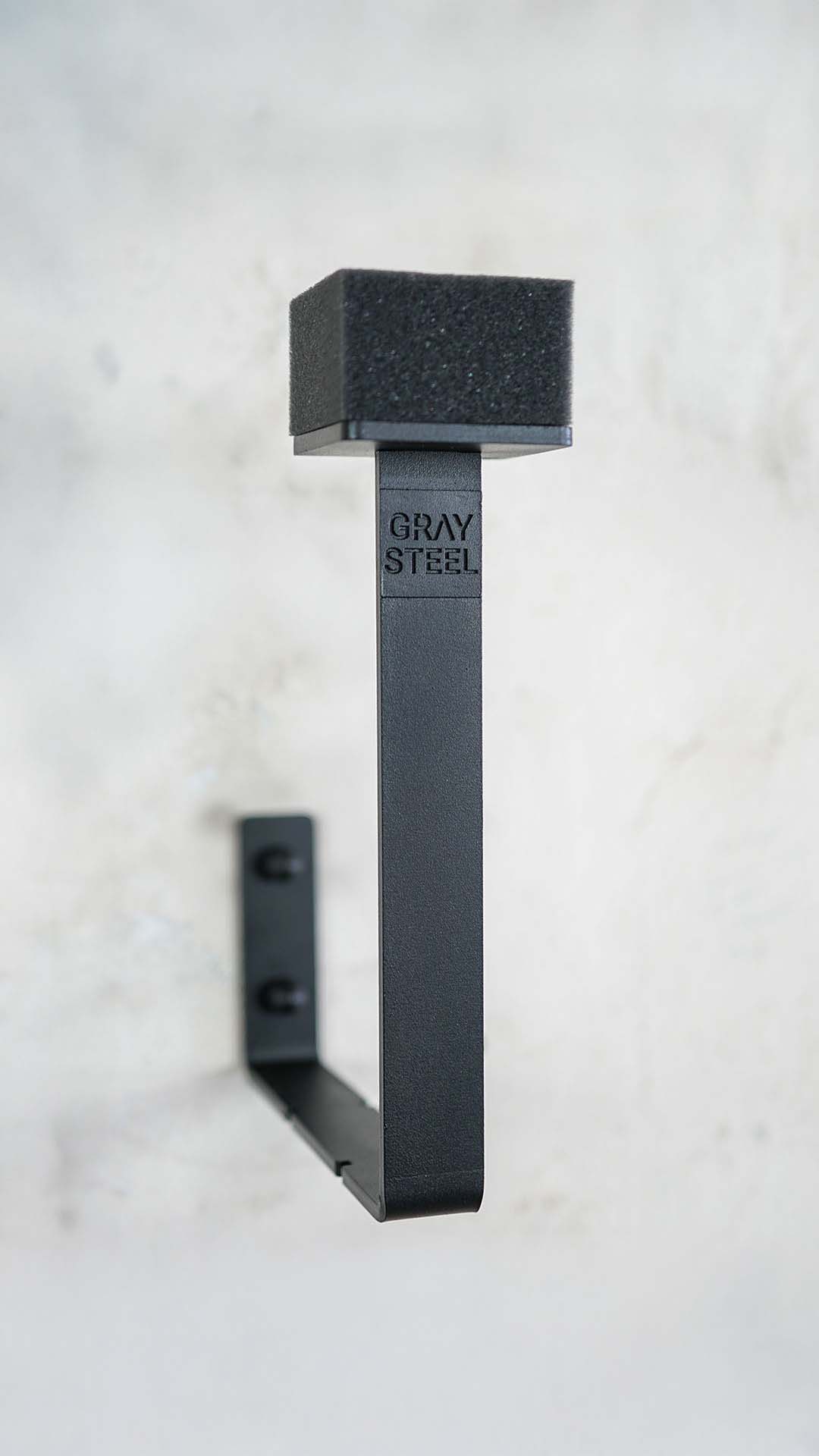 Gray Steel X3 Wandhalter für Helm und Ausrüstung Mattschwarz
